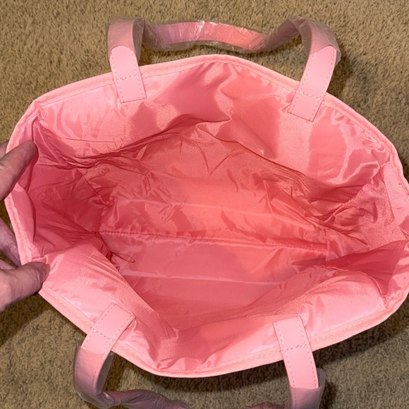 Clinique Pink Tote with Floral Design - Picture 7 of 11